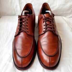 Alden 635 Men's Leather Apron Split Toe Derby Dress Shoes Brown Size 12 AA/B